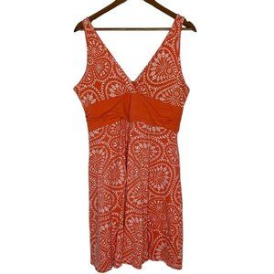 Patagonia Orange Pattern Sleeveless Tank Top Dress Size XL Women’s